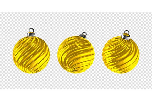 Elevating Holiday Branding with High-Fidelity 3D Renders of Christmas Balls on Transparent Backgrounds