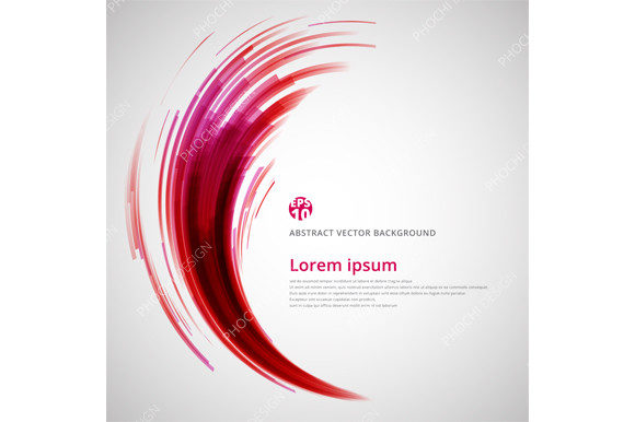 Mastering Abstract Red Lines Curve Swirl Elements for Professional Design
