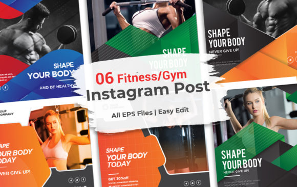 Maximizing Social Media Impact with 06 Fitness, Gym Instagram Post Templates