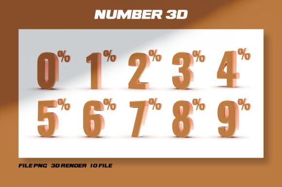 Number Percent 3D Render Guide