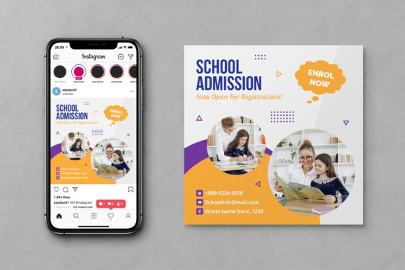 Optimizing School Social Media Instagram Post Templates for Educational Engagement