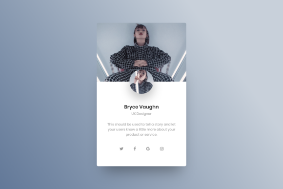 Profile Showcase Widget for Adobe XD