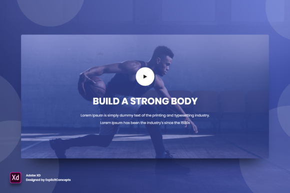 Strategic Design Efficiency with Video Section Vol 05 for Adobe XD