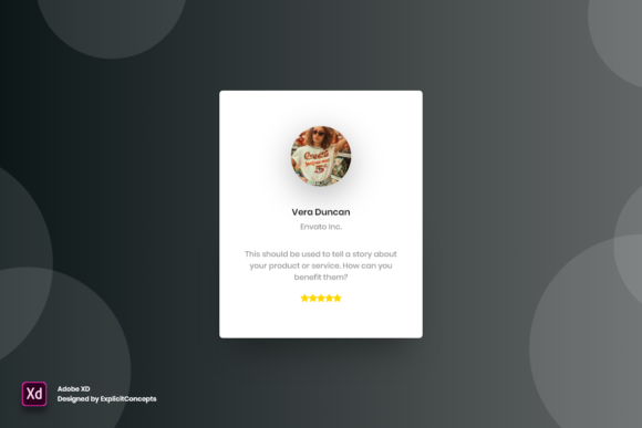 Streamlining Client Feedback with Testimonial Vol 02 for Adobe XD